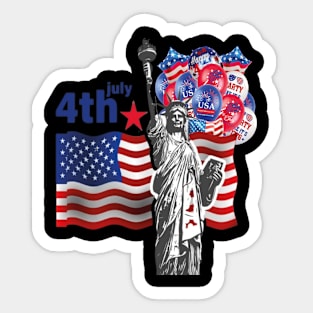 4th Of July Sticker